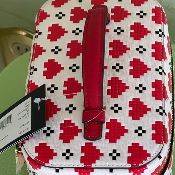 KATE SPADE DEVIN PIXEL HEARTS VANITY KIT MAKE-UP/TOILETRY CASE:NWT HEARTS - Picture 11 of 16